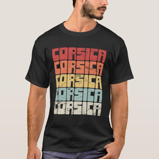 Corsica Vacation Mediterranean Sea Corsica T-shirt (Voorkant)