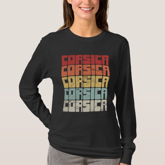 Corsica Vacation Mediterranean Sea Corsica T-shirt (Voorkant)