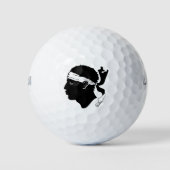 Corsica vlag golfballen (Voorkant)
