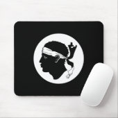 Corsica vlag Mousepad Muismat (Met muis)