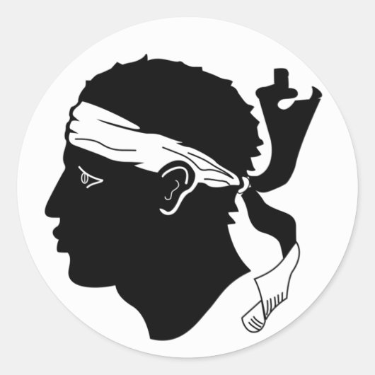 Corsica vlag Sticker (Voorkant)