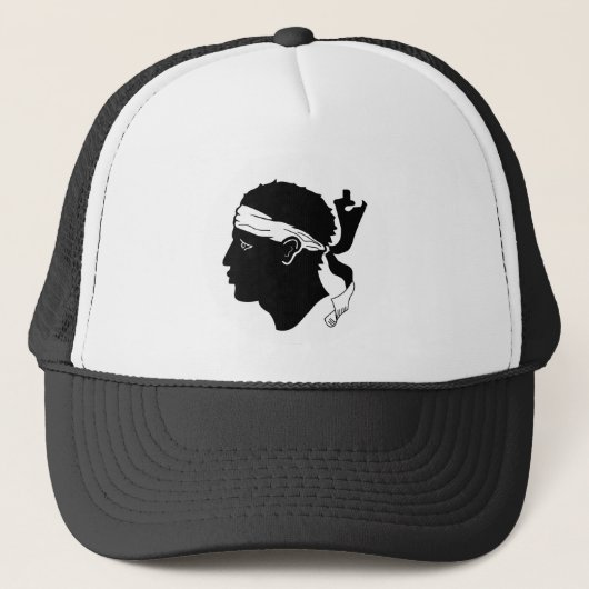 Corsica vlag Trucker Hat Pet (Voorkant)