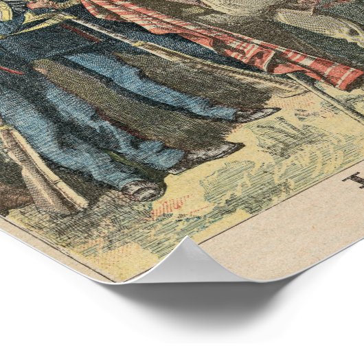 Corsicaanse bandit Jacques Bellacoscia Poster (Hoek)