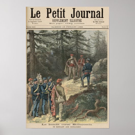 Corsicaanse bandit Jacques Bellacoscia Poster (Voorkant)