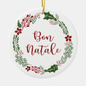 Corsicaanse kerstavond, Bon Natale Keramisch Ornament (Voorkant)
