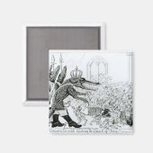 Corsicaanse krokodil magneet (Voorkant / Achterkant)