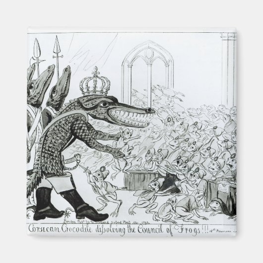 Corsicaanse krokodil magneet (Voorkant)