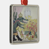 Corsicaanse krokodil metalen ornament (Rechts)