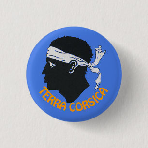 Corsicaanse terra ronde button 3,2 cm