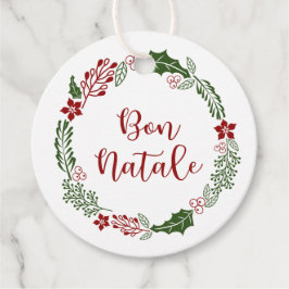 Corsicaanse Vrolijk Kerstfeest, Bon Natale, Aangep Bedankjes Labels