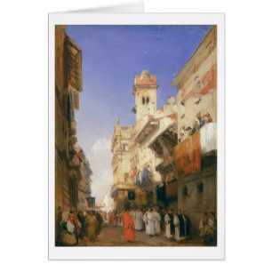 Corso Sant'Anastasia, Verona (olie op het paneel)