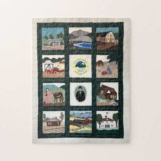 Corte Madera Commemorative Quilt Puzzle Legpuzzel (Verticaal)