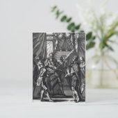 Cortes en Montezuma Briefkaart (Staand voorkant)
