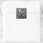Cortes en Montezuma Vierkante Sticker (Tas)