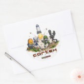 Cortex Command Splash-Sticker Ronde Sticker (Envelop)