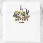 Cortex Command Splash-Sticker Ronde Sticker (Tas)