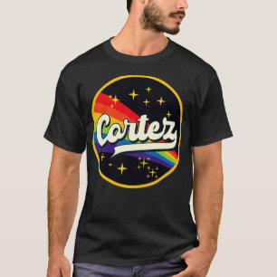 Cortez regenboog in ruimte stijl t-shirt
