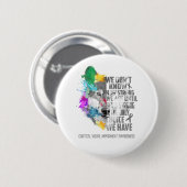 Cortical Visual Impaireness Ribbon Support Ronde Button 5,7 Cm (Voorkant /achterkant)