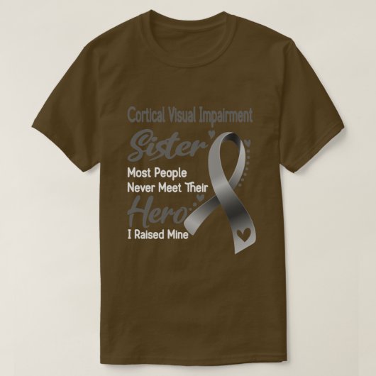 Cortical Visual Impairment Zuster Neef Mensen T-shirt (Design voorkant)