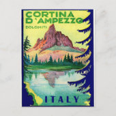 Cortina D' Ampezzo, Dolomiti Alps, Italië,  Briefkaart (Voorkant)