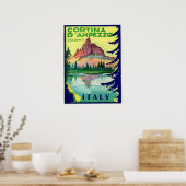 Cortina D' Ampezzo, Dolomiti Alps, Italië,  Poster (Keuken)