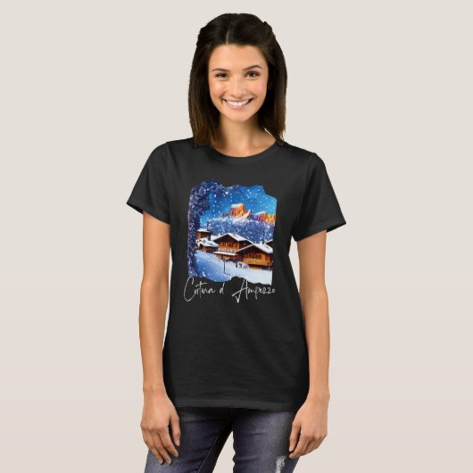 Cortina d'Ampezzo Dolomiti Painting Cortina d'Ampe T-shirt (Voorkant volledig)