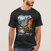 Cortina d'Ampezzo Dolomiti Painting Cortina d'Ampe T-shirt (Voorkant)