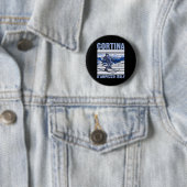 Cortina D'ampezzo Italië Ski Ronde Button 5,7 Cm (In situ)
