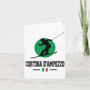 Cortina D'Ampezzo Italië Skigebied Alpen Italiaans Kaart