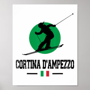 Cortina D'Ampezzo Italië Skigebied Alpen Italiaans Poster