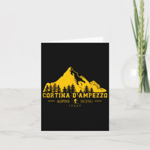 Cortina D'Ampezzo Italië Skigebied Alpine Skiën A Kaart