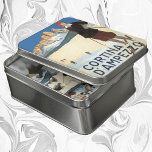 Cortina d'Ampezzo, Italië, Vintage Travel Ski Alpe Puzzel<br><div class="desc">Een  illustratie van de Europese reisposter uit Cortina d'Ampezzo,  Italië,  met een vrouw die skiën in een skioord in het Italiaanse Alpengebergte.</div>
