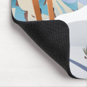 Cortina d'Ampezzo Italy Ski poster Art Print Muismat (Hoek)