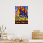 Cortina d'Ampezzo, Mountains, Italië Poster (Keuken)
