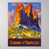 Cortina d'Ampezzo, Mountains, Italië Poster (Voorkant)