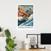 Cortina dampezzo Muurkunst 1 Poster (Thuiskantoor)
