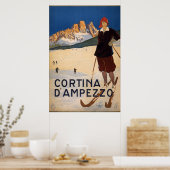 Cortina d'Ampezzo Poster (Keuken)