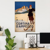 Cortina d'Ampezzo Poster (Thuiskantoor)