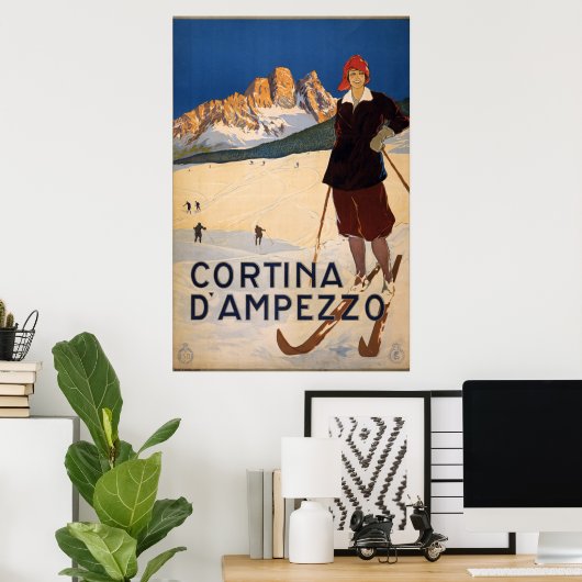 Cortina d'Ampezzo Poster (Thuiskantoor)