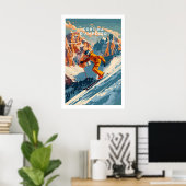 Cortina dampezzo Ski Poster 1 (Thuiskantoor)