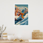 Cortina dampezzo Ski Poster 1 (Keuken)