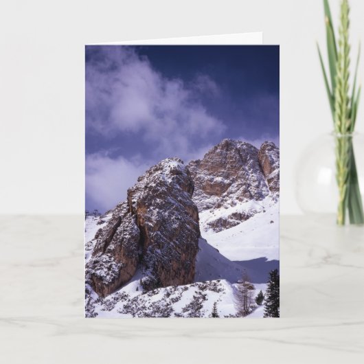 Cortina D'ampezzo Winter Feestdagen Kaart (Voorkant)