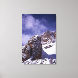 Cortina D'ampezzo Winter Holiday Card Canvas Afdruk
