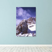 Cortina D'ampezzo Winter Holiday Card Canvas Afdruk (Insitu (Houten vloer))