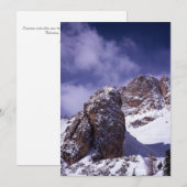 Cortina D'ampezzo Winter Holiday Card Feestdagenkaart (Voorkant / Achterkant)