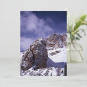 Cortina D'ampezzo Winter Holiday Card Feestdagenkaart (Staand voorkant)