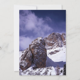 Cortina D'ampezzo Winter Holiday Card Feestdagenkaart