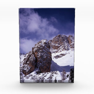 Cortina D'ampezzo Winter Holiday Card Poster Fotoblokken