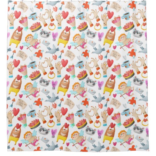 Cortina de ducha San Valentín Douchegordijn (Voorkant)