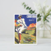 Cortina Dolomites Italië vintonijnreizen Briefkaart (Staand voorkant)